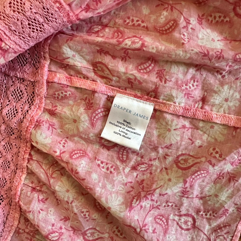 NWT Draper James Women’s XL Blush Paisley Midi Dress - Picture 7 of 8